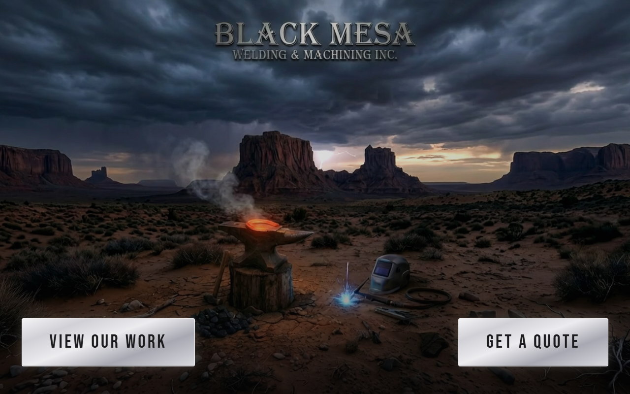 After screenshot of Black Mesa Welding website designed by 4ward Web Design